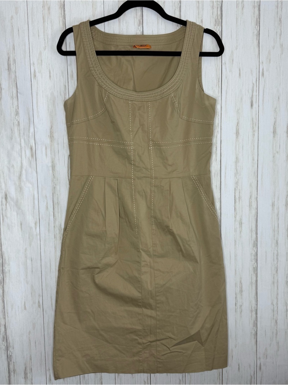 Tory Burch Leena Khaki Shift Dress size 6